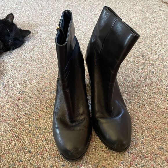 Michael Kors Leather High Heel Ankle Boots - Picture 2 of 9